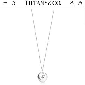 Tiffany & Co. Silver Monogram Necklace